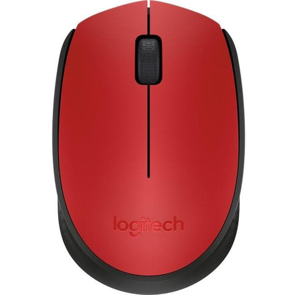 Logitech M170 Mouse - Optical - Wireless - Radio Frequency - Red - USB - Scroll Wheel - 2 Button(s) - Symmetrical - WiseTech Inc
