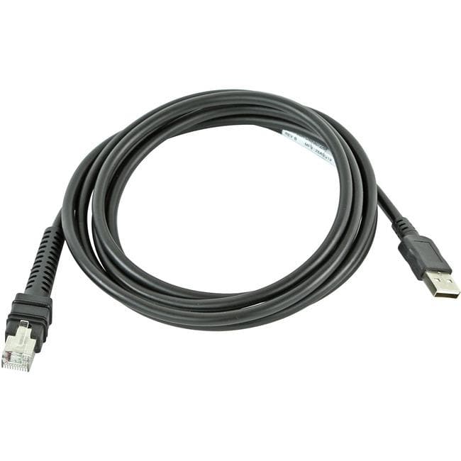 Zebra Cable - Shielded USB: Series A Connector, 7ft. (2.1m), Straight, BC 1.2 - WiseTech Inc