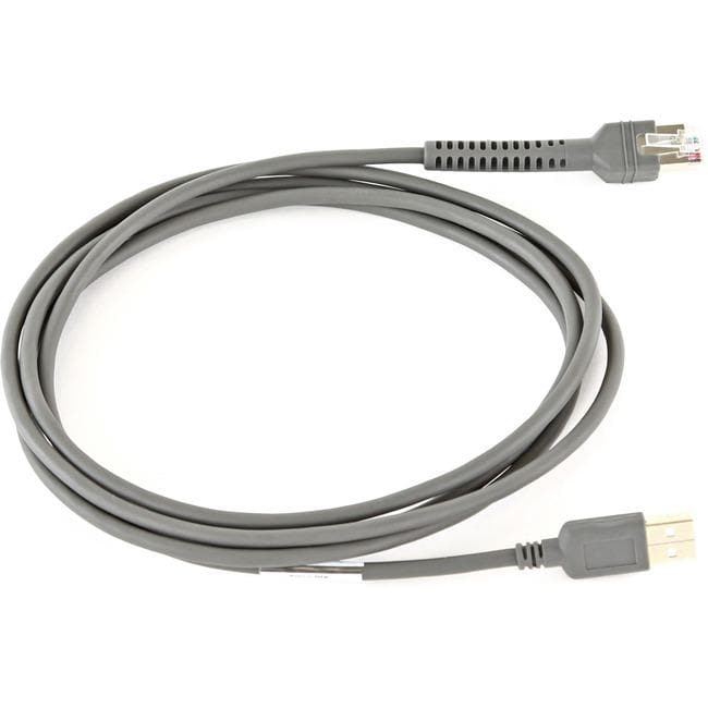 Zebra Cable - Shielded USB: Series A Connector, 7ft. (2.1m), Straight - WiseTech Inc