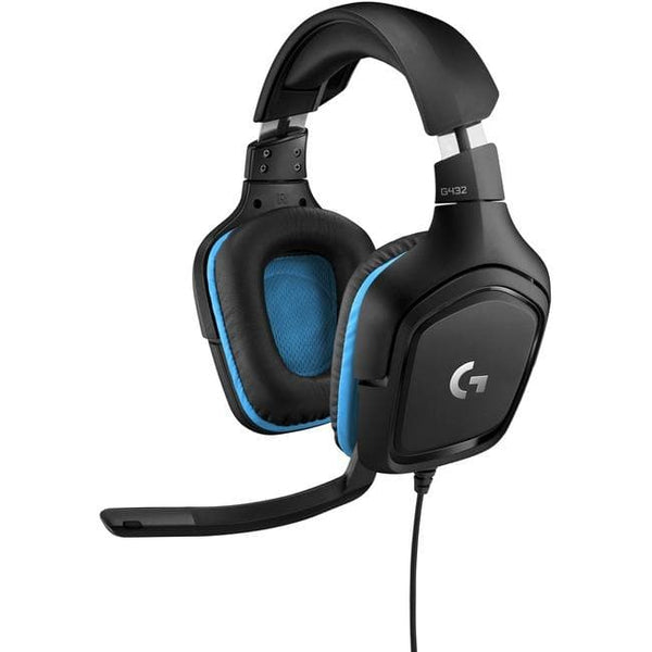Logitech G432 7.1 Surround Sound Gaming Headset - Stereo - Mini-phone (3.5mm), USB - Wired - 5 Kilo Ohm - 20 Hz - 20 kHz - Over-the-head - Binaural - Circumaural - 6.6 ft Cable - Cardioid, Uni-directional Microphone - Black - WiseTech Inc