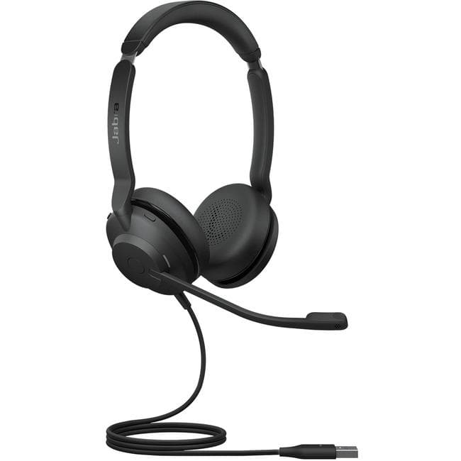 Jabra Evolve2 30 - Stereo - USB Type A - Wired - 20 Hz - 20 kHz - On-ear - Binaural - Ear-cup - 4.9 ft Cable - MEMS Technology Microphone - Black - WiseTech Inc