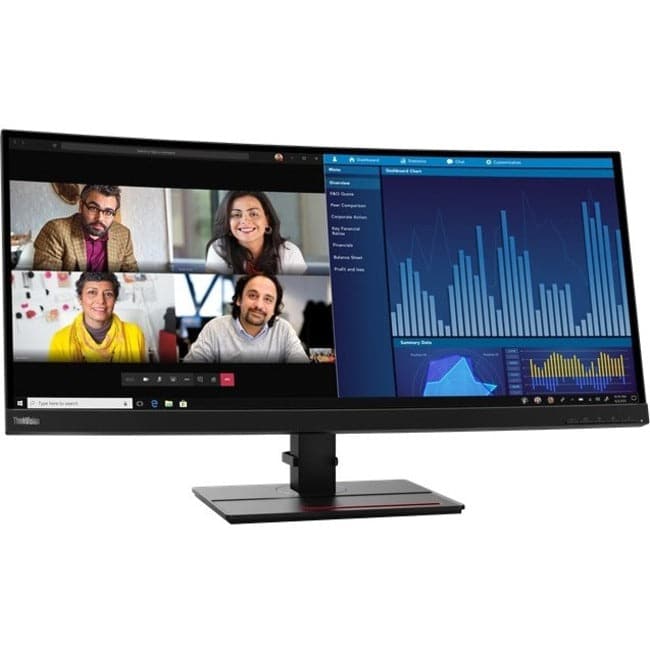 Lenovo ThinkVision P34W-20 34" UW-QHD Curved Screen WLED LCD Monitor - 21:9 - Raven Black - WiseTech Inc