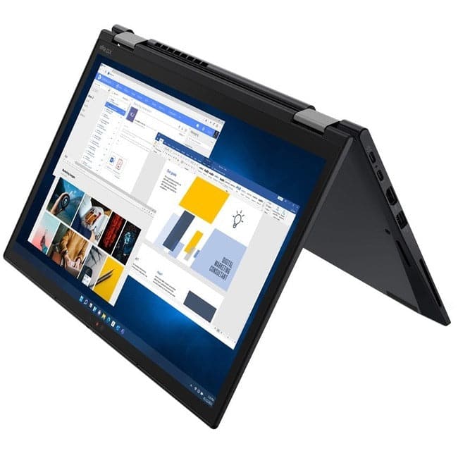 Lenovo ThinkPad X13 Yoga Gen 3 21AW002MUS 13.3" Touchscreen Convertible 2 in 1 Notebook - WUXGA - 1920 x 1200 - Intel Core i5 12th Gen i5-1235U Deca-core (10 Core) - 16 GB Total RAM - 16 GB On-board Memory - 256 GB SSD - Thunder Black - WiseTech Inc
