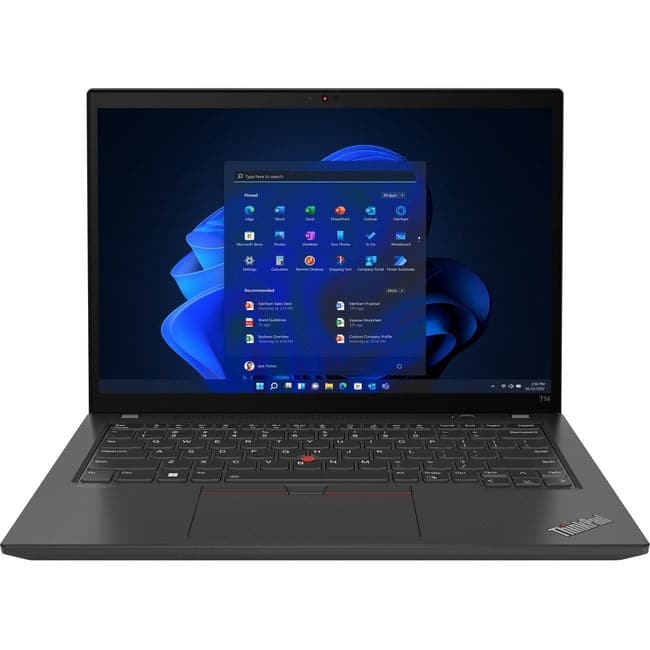 Lenovo ThinkPad T14 Gen 3 21AH00BRUS 14" Touchscreen Notebook - WUXGA - 1920 x 1200 - Intel Core i5 12th Gen i5-1235U Deca-core (10 Core) - 16 GB Total RAM - 8 GB On-board Memory - 512 GB SSD - Thunder Black - WiseTech Inc