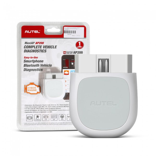 Autel AP200 Bluetooth OBD2 Scanner Car Code Reader with Full System Diagnoses - WiseTech Inc