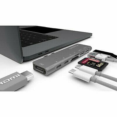 OneAdaptr EVRI Thunderbolt 3 Hub for Macbook Pro & Power Delivery (EV-UHC-7IS) - WiseTech Inc