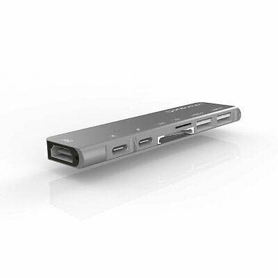 OneAdaptr EVRI Thunderbolt 3 Hub for Macbook Pro & Power Delivery (EV-UHC-7IS) - WiseTech Inc