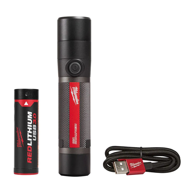 Milwaukee Tool USB Rechargeable 800 Lumens Compact LED Flashlight - WiseTech Inc